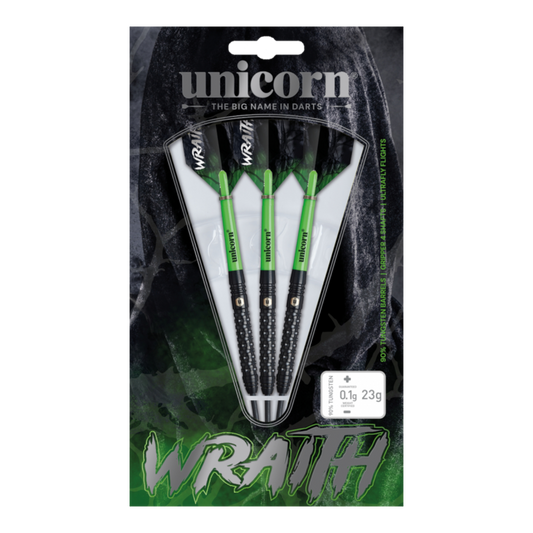 WRAITH STEEL TIP DART SET - 90% TUNGSTEN By Unicorn