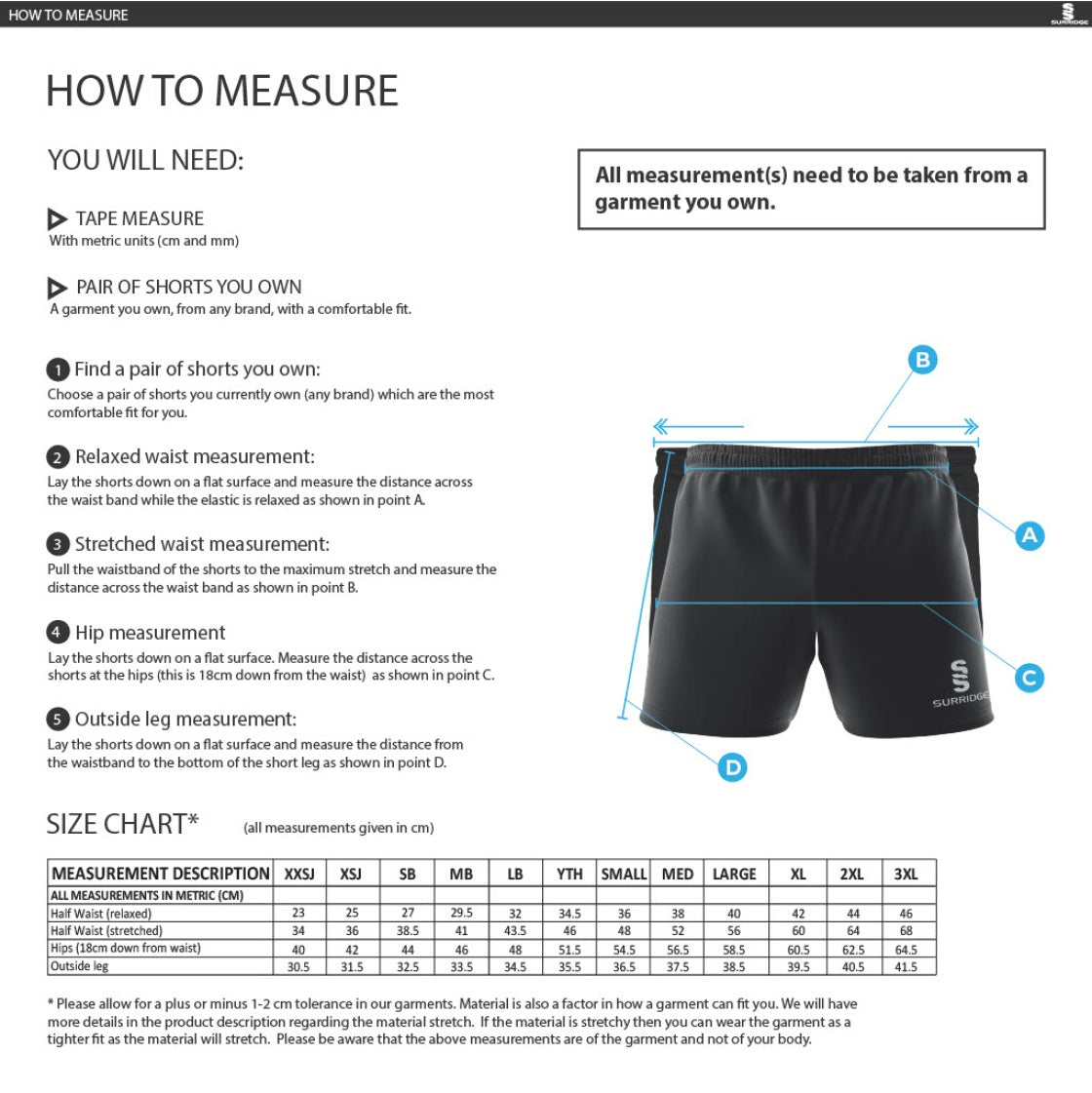 WBRFC Dual Gym Shorts