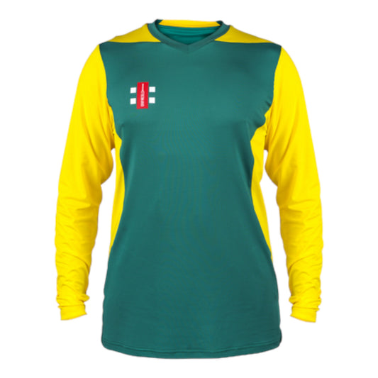 GN T20 LS Shirt Green & Black