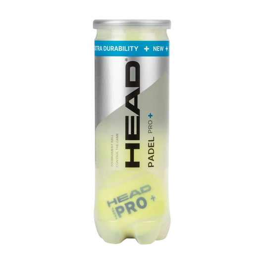 Head Padel PRO+ Padel Balls Tube of 3 Balls