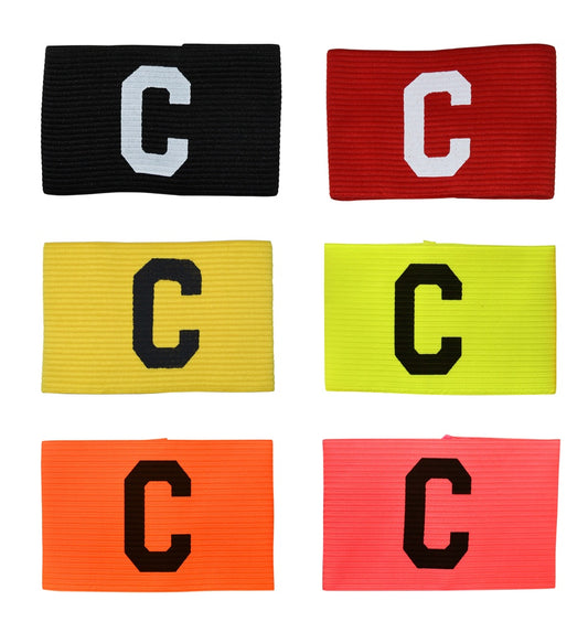 Precision Big C Captains Armband 6 colours 2 sizes