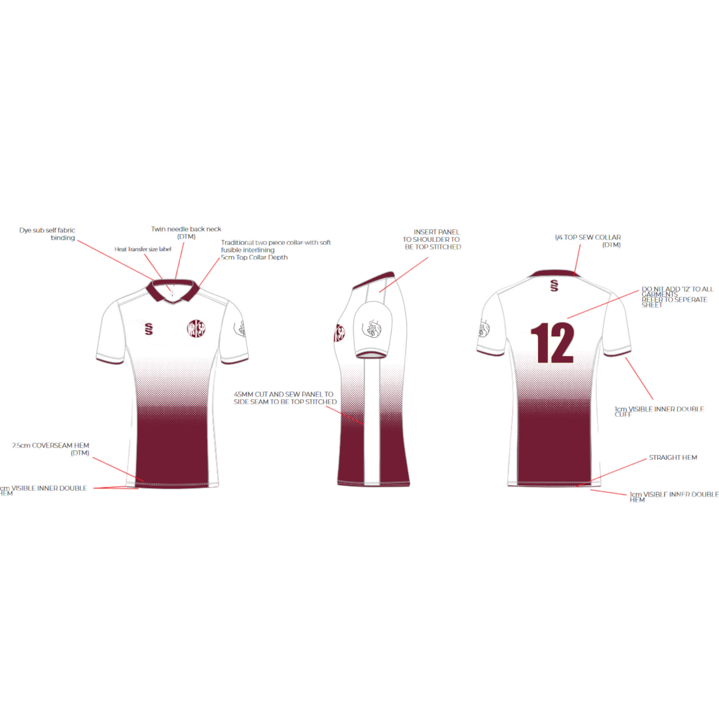 Worksop HC Shirt (Max 6-8 week turnaround) + Postage Surcharge