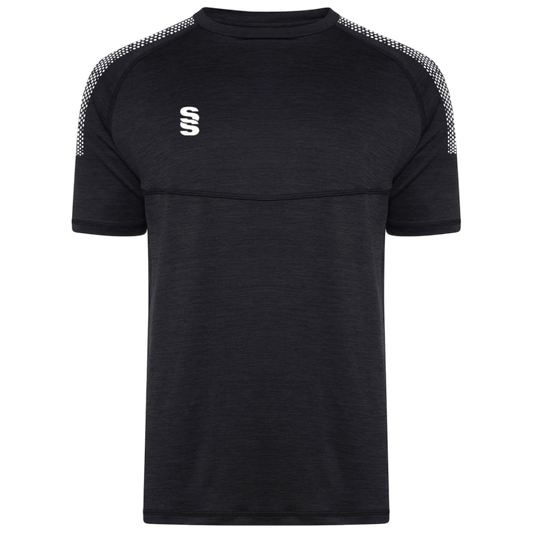 Dual Training T-Shirt: Black Melange