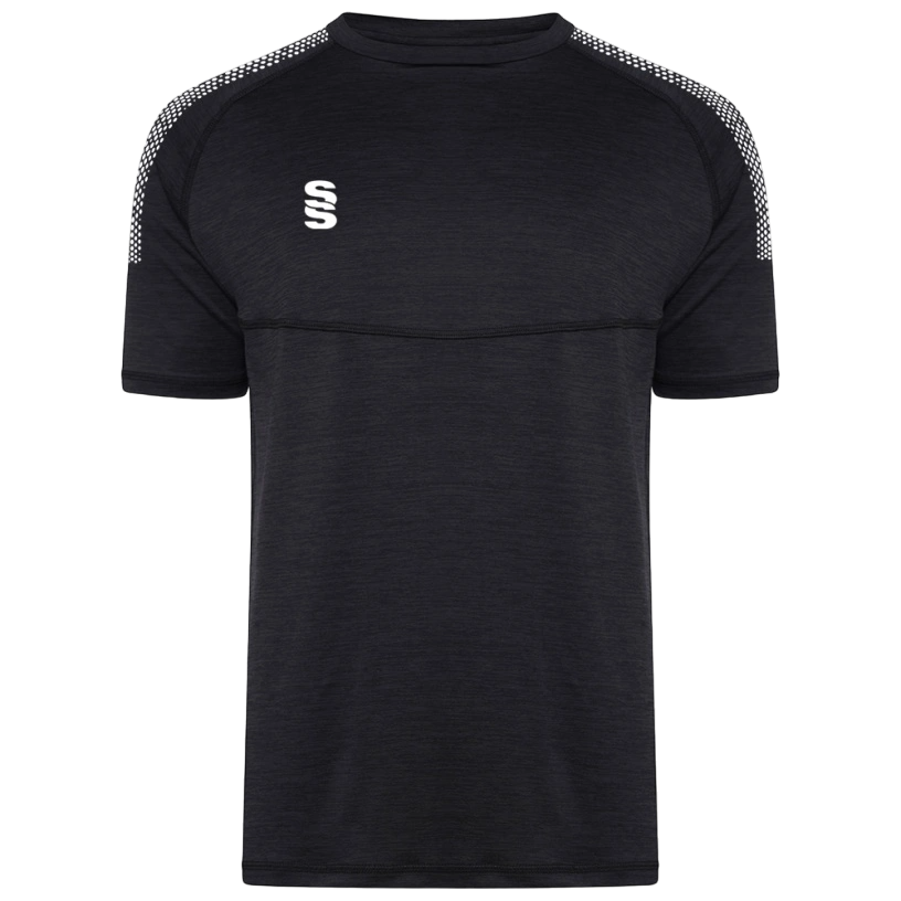 Women's Dual Training T-Shirt: Black Melange