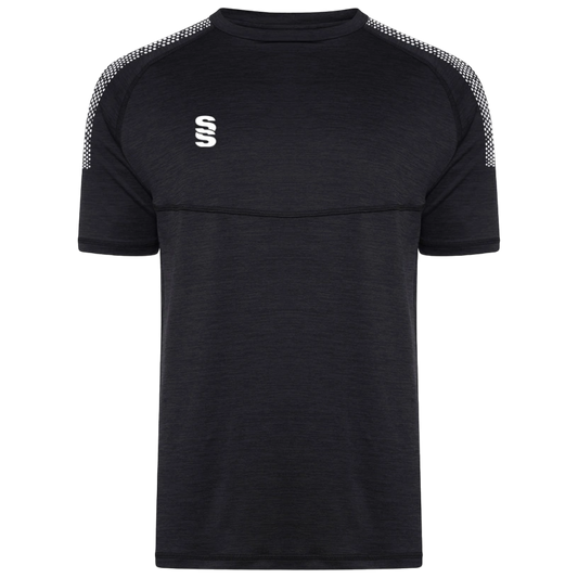 Women's Dual Training T-Shirt: Black Melange