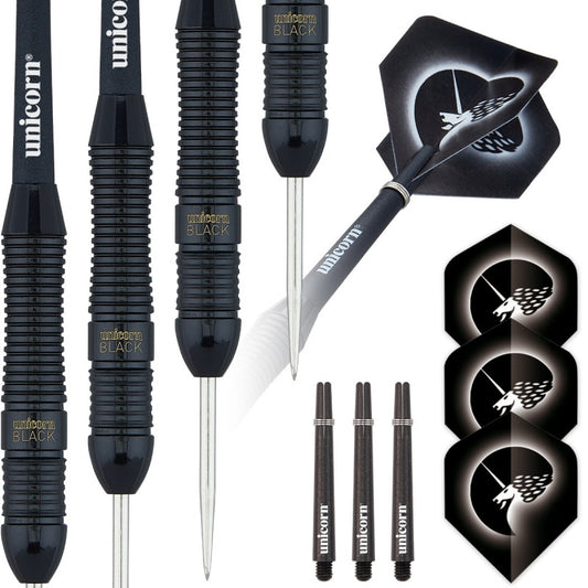 Unicorn Core Plus Black Brass Style 2 Steel Tip Dart