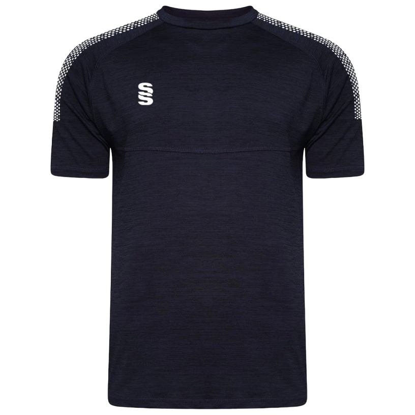Womens Dual Training T-Shirt: Navy Melange