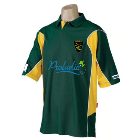 Keyworth Womens Softball & 8 a-side Green & Gold Playing Shirt