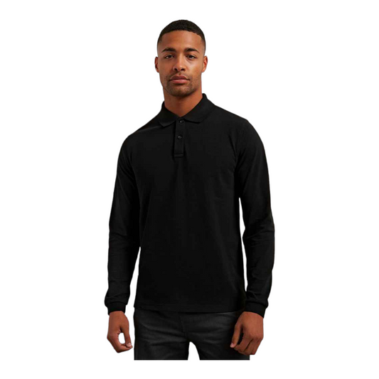 Premier Essential Unisex Long Sleeve Polo Shirt