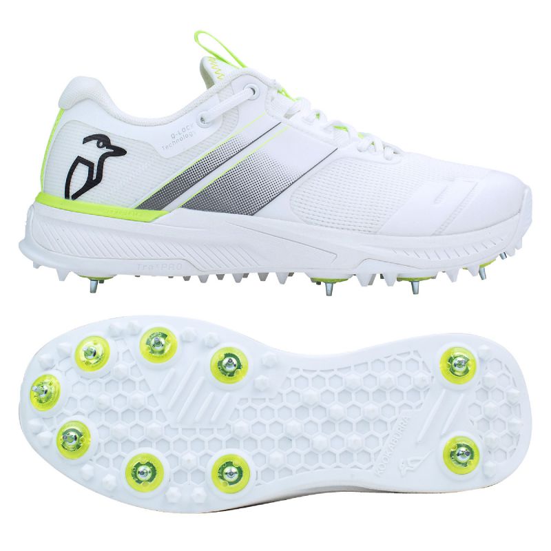 Kookaburra KC Players Spike - WHITE/LIME