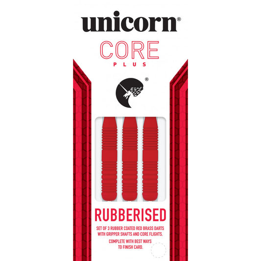 Core Plus Red Rubberised Steel Tip Dart