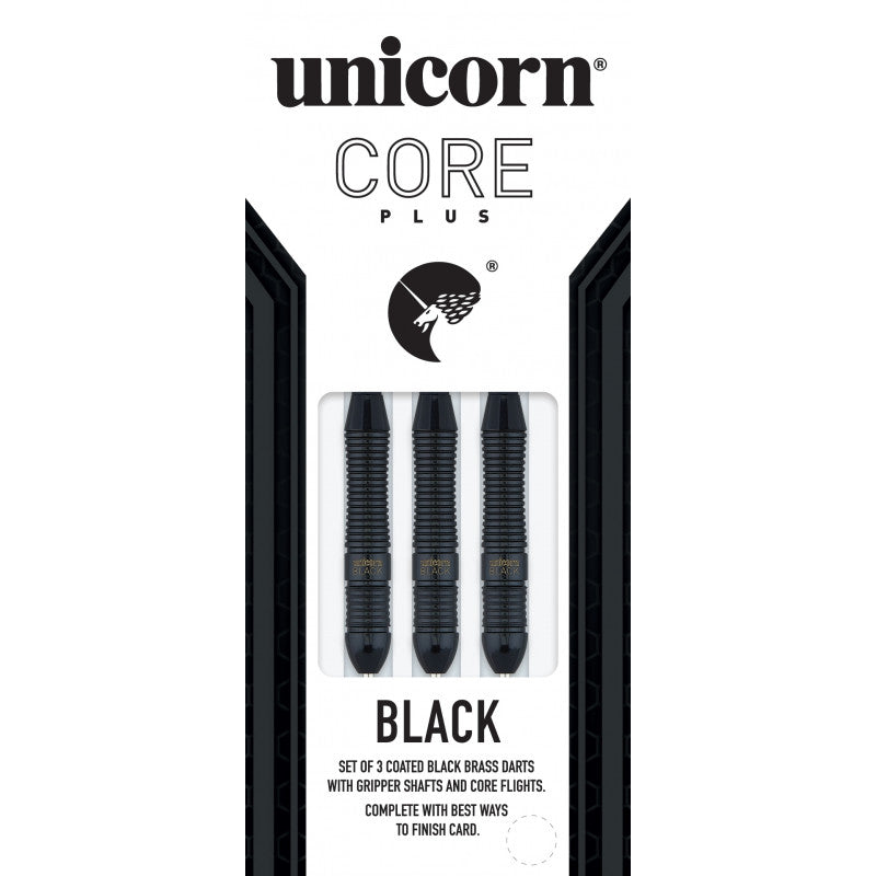Unicorn Core Plus Black Brass Style 2 Steel Tip Dart
