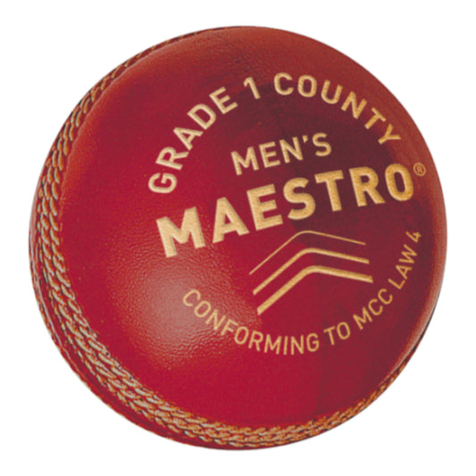 GM Maestro Senior Cricket Ball (Red)