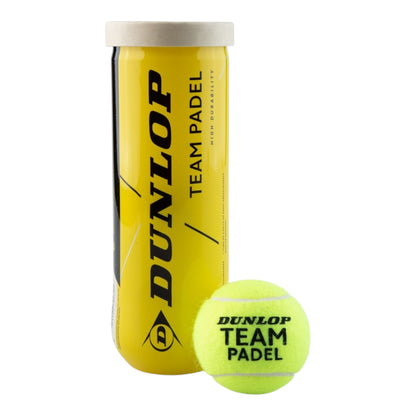 Dunlop Team Padel Balls - 3 Ball Tube