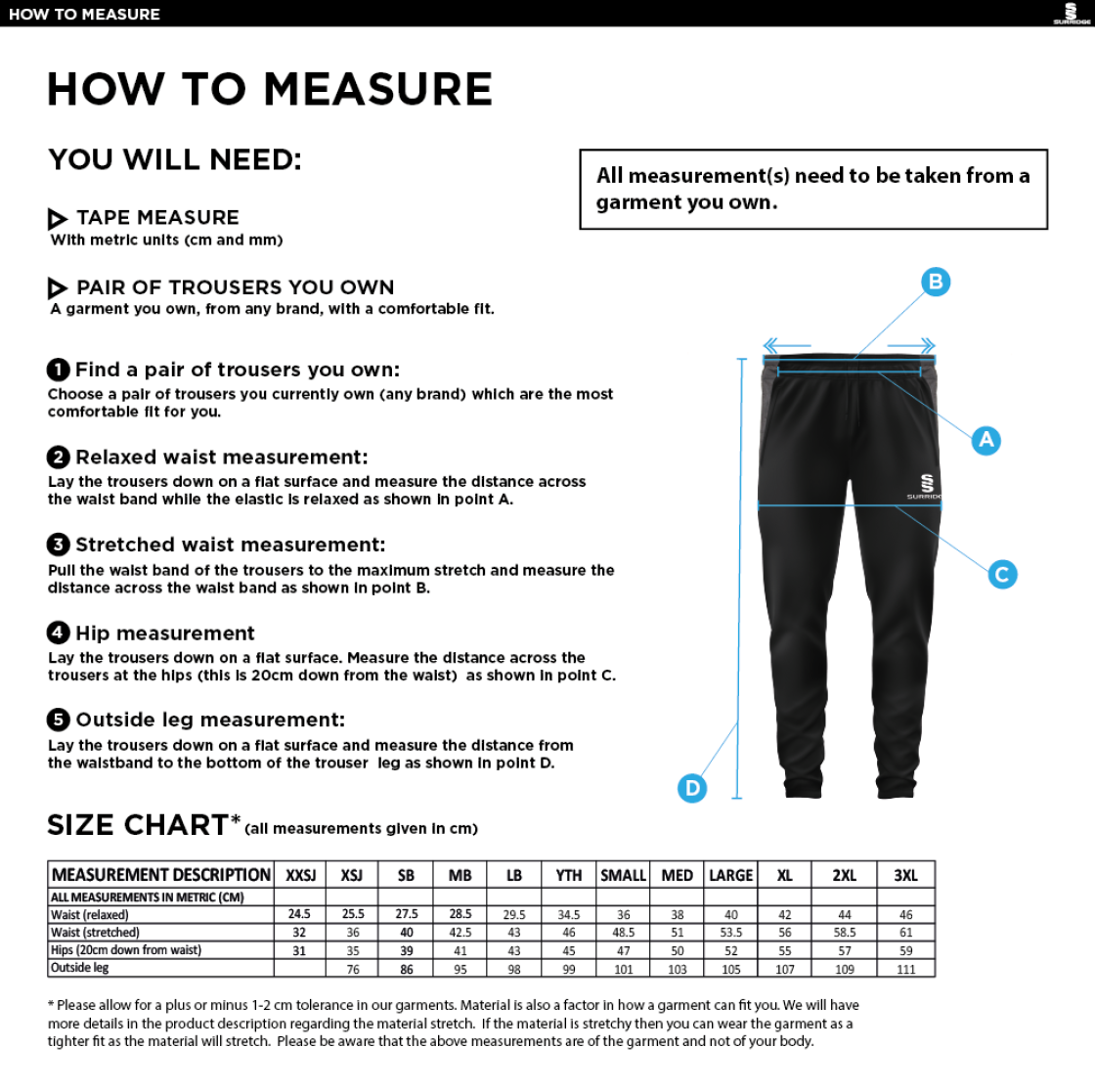 WBRFC Slim Tek Tracksuit Pants