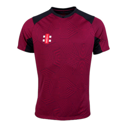 GN PRO T20 SS Shirt Maroon & Black