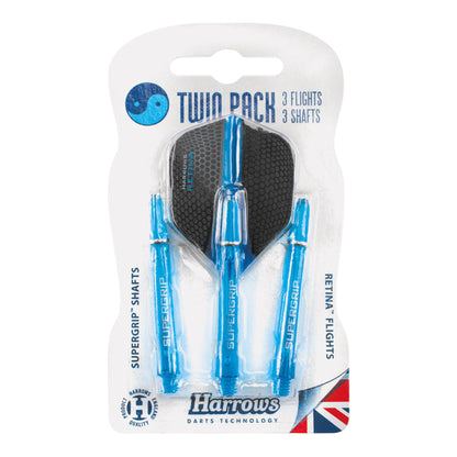 Harrows Twin Pack Dart Flight/Shafts