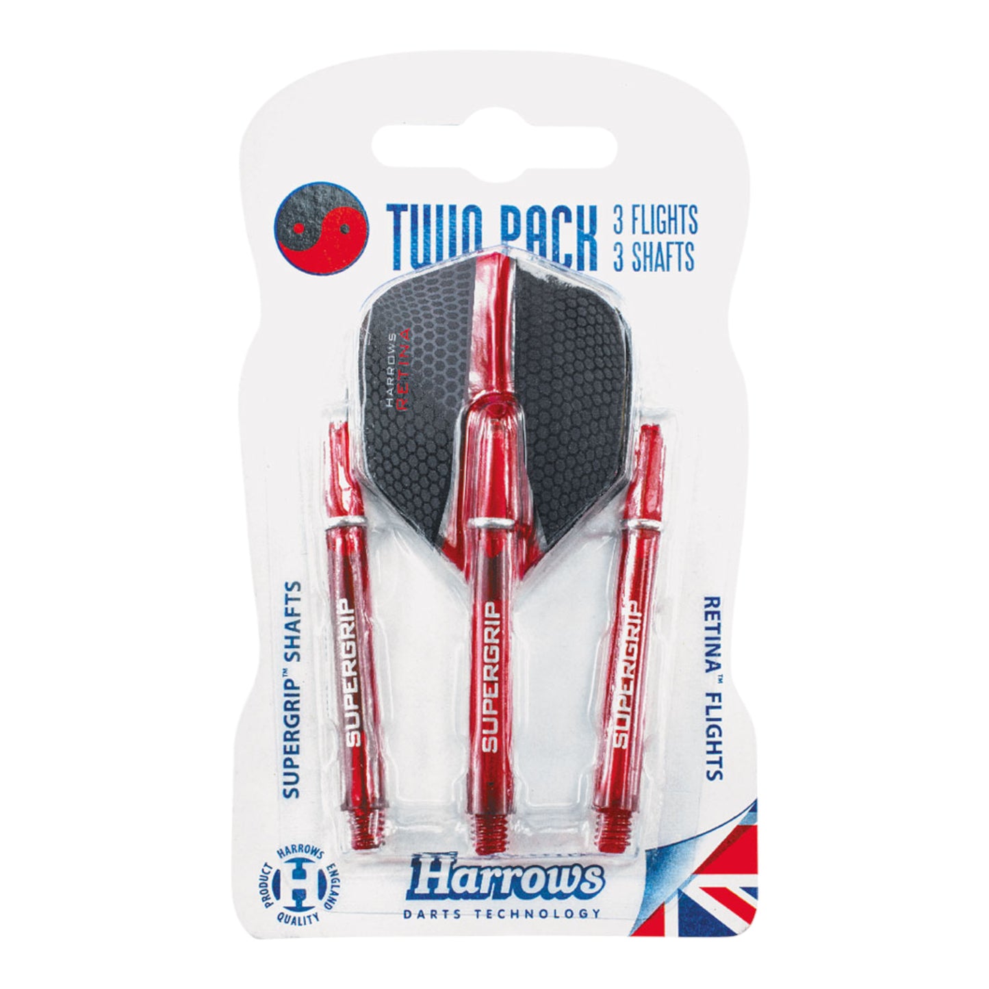 Harrows Twin Pack Dart Flight/Shafts