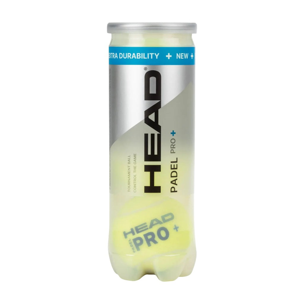 Head Padel PRO+ Padel Balls Tube of 3 Balls