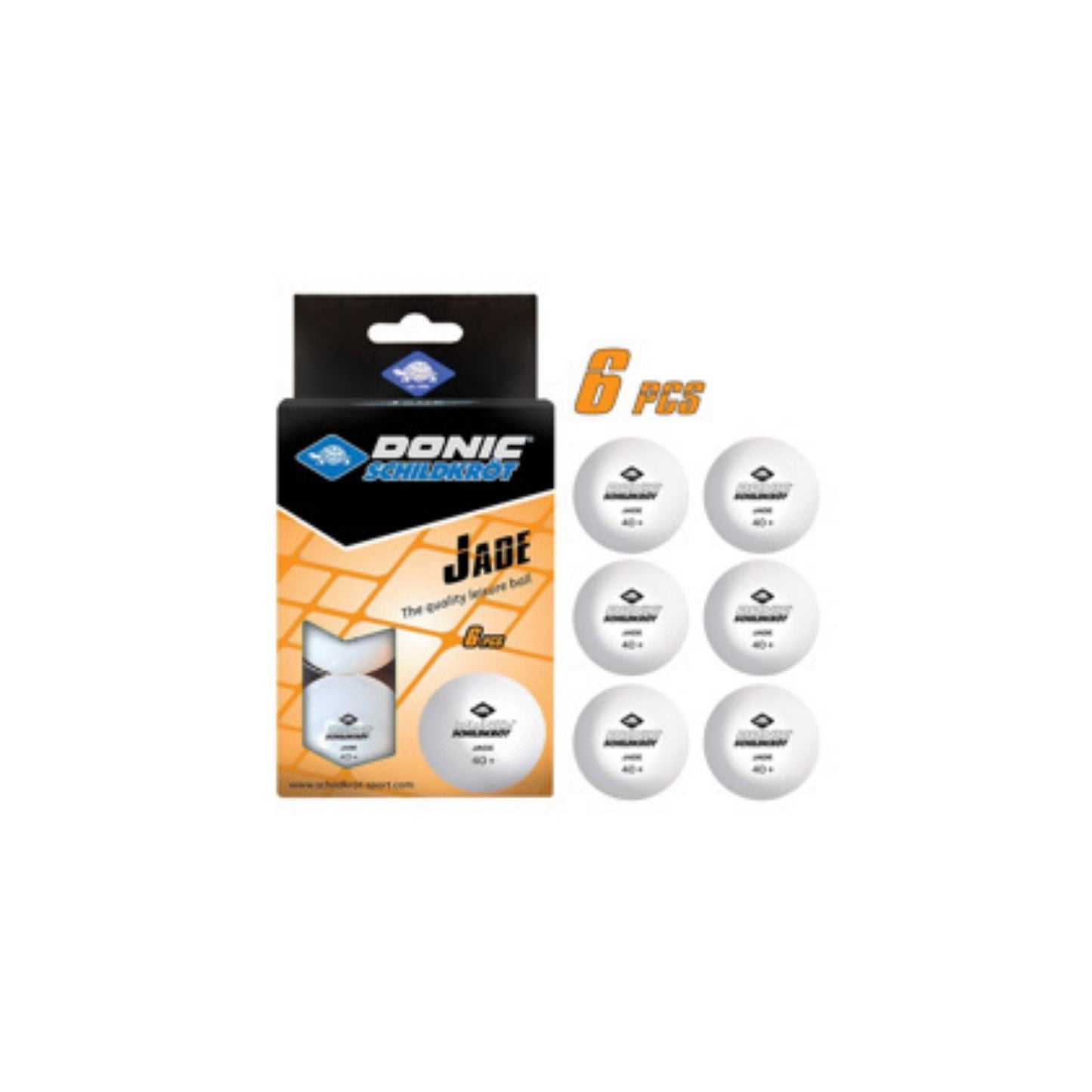 DONIC Jade 40+ Spare Time Ball - 6 Pack