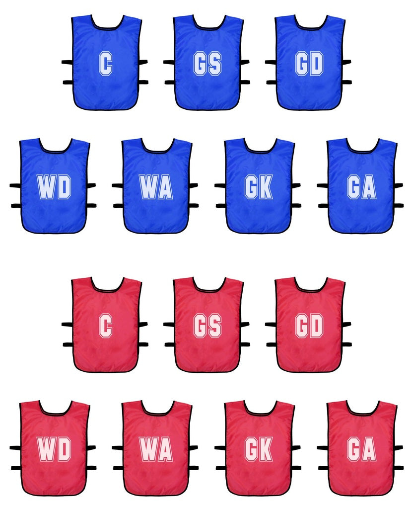 Mesh Netball Training Bibs Junior & Adult Sizes