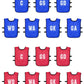 (Pack of 7) Mesh Netball Training Bibs Junior & Adult Sizes