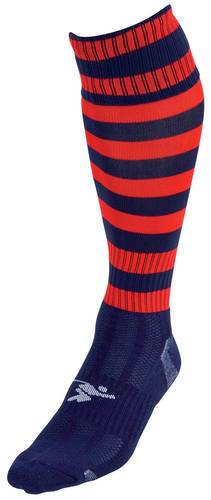 PrecisionHoopedProFootballSocksJunior_Navy-Red
