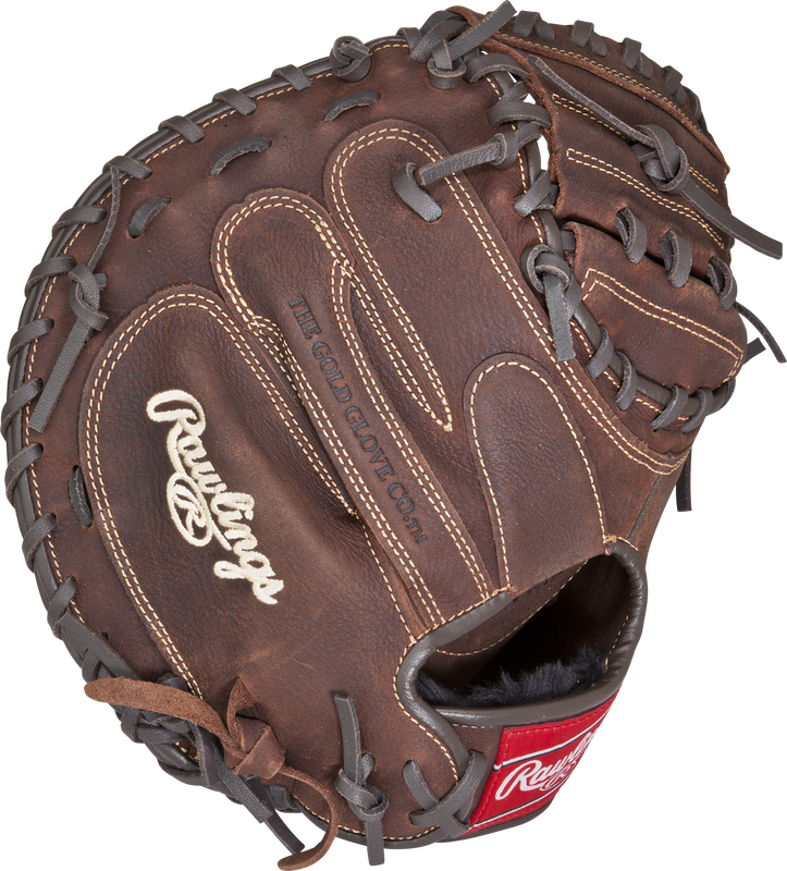 Rawlings baseball glove on a white background  Rawlings PCM30 Players Catchers Mitts 