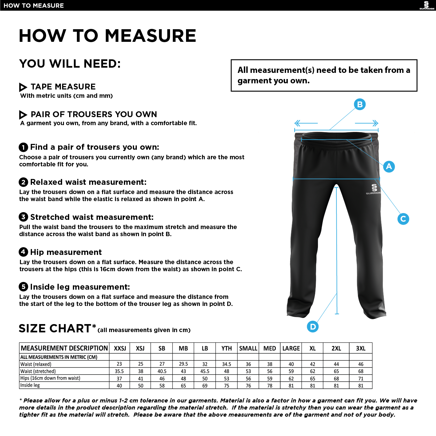 Ruddington CC Slim Tek Pants