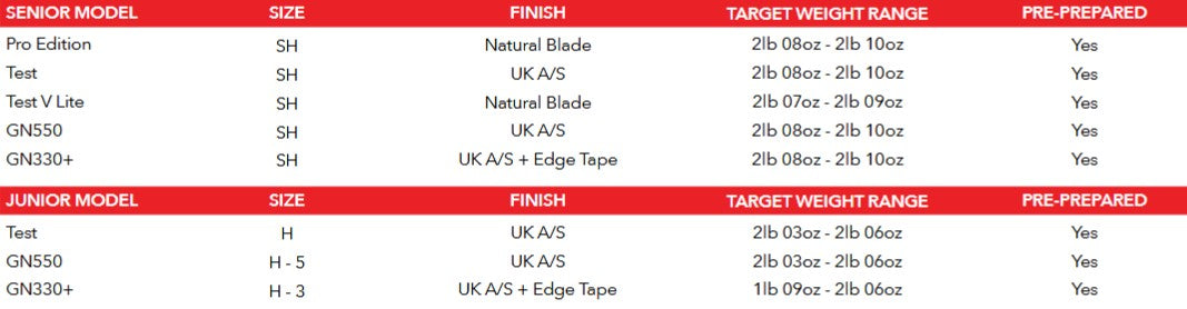Havoc HB317 Bats Test V Lite -2lb 07oz - 2lb 09oz