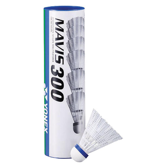 Yonex Mavis 300 Shuttles (Tube of 6) White