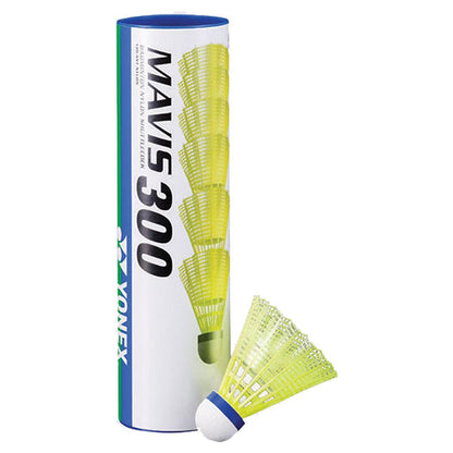 Yonex Mavis 300 Shuttles (Tube of 6) White or Yellow