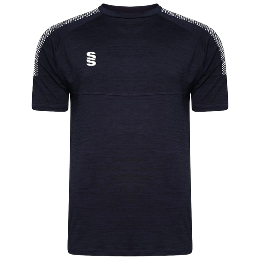 Womens Dual Training T-Shirt: Navy Melange