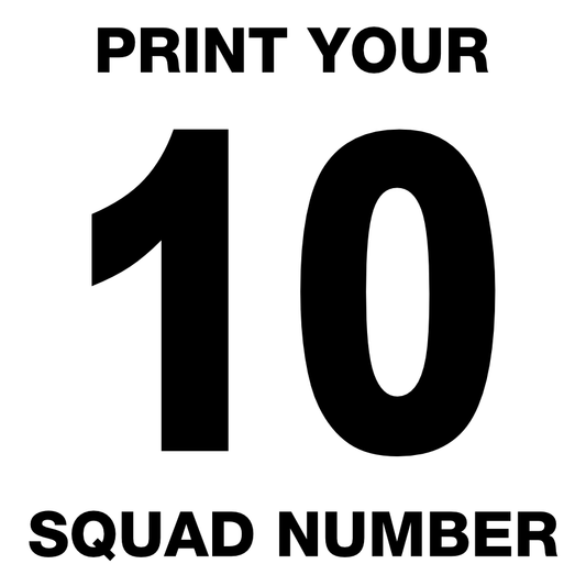 Squad Number Printing